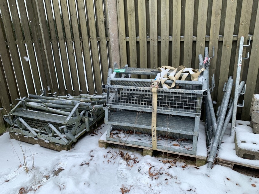 23 stk. trin til opbygning til byggeplads trapper