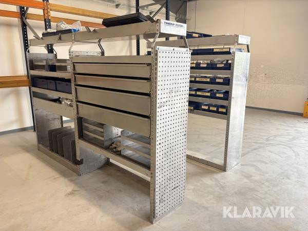 Reol 3 fag passer til Ford transit H2 L2 Finnerup system