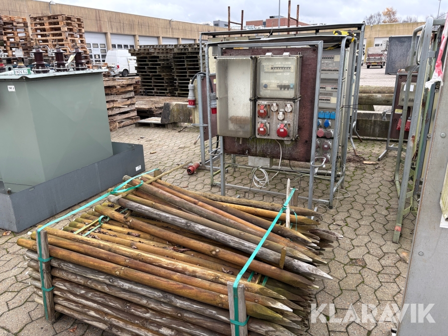 Byggestrømstavler 4 styk