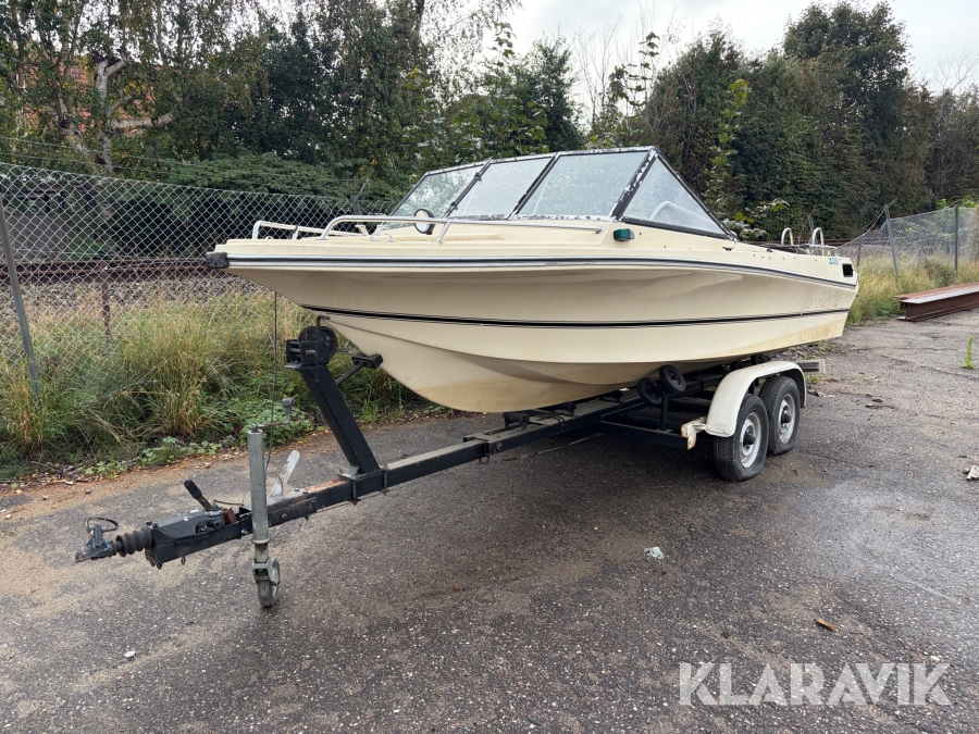 Båd Winner Wildcat 36-92-YL med bådtrailer