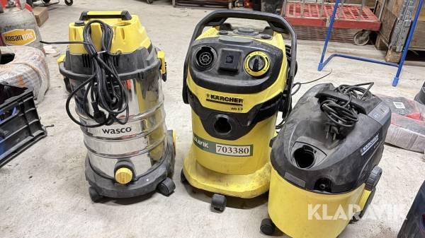 Støvsugere med tilbehør Kärcher, Festool, Nilfisk, Baier og Hilti