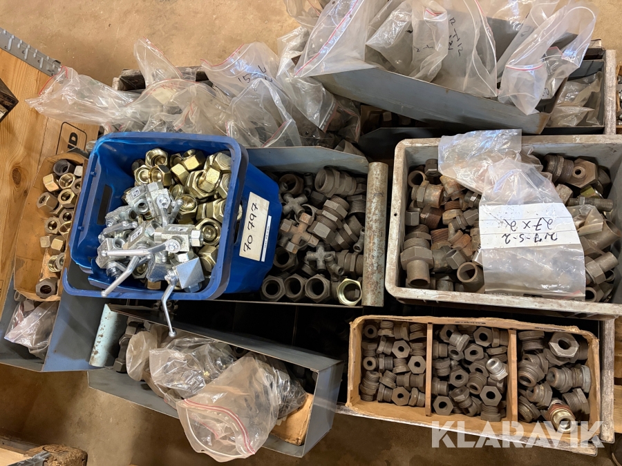 Lot - Fittings og kuglehaner - 1 palle