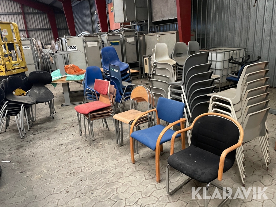 Stort Lot af forskellige stole