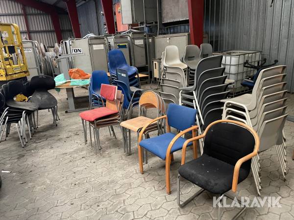 Stort Lot af forskellige stole