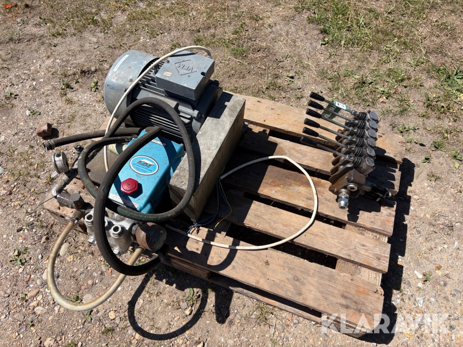 Hydraulikstation samt ventilblok Fat Pumps 1050