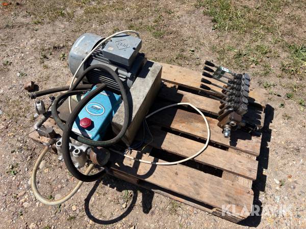 Hydraulikstation samt ventilblok Fat Pumps 1050