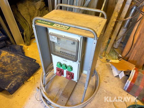 Byggestrømstavle / målertavle Wexim WT 40 med stativ og kabel