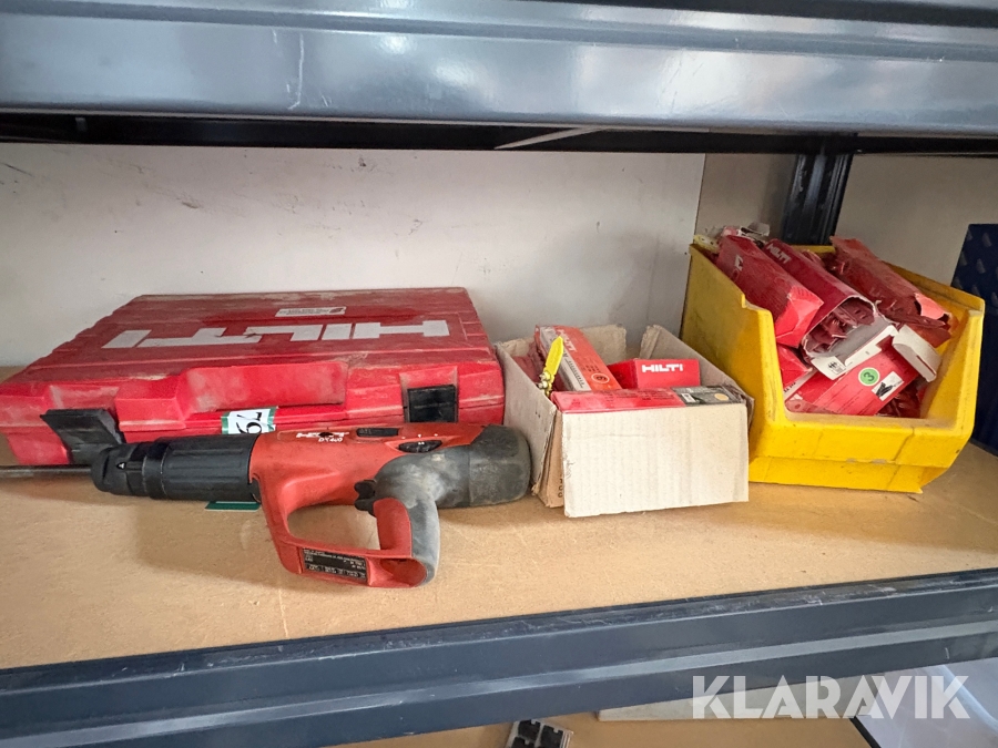 Krudtdrevet Søm- og boltpistol Hilti Dx460 incl 10+ pakker krudt