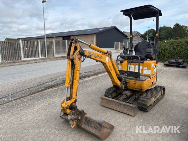Gravemaskine Kato VXE HD12 med planér skovl