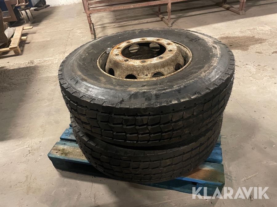 Lastbils Ratt Lastbils dæk Sava 315/80R22.5, Randers, Klaravik auktioner