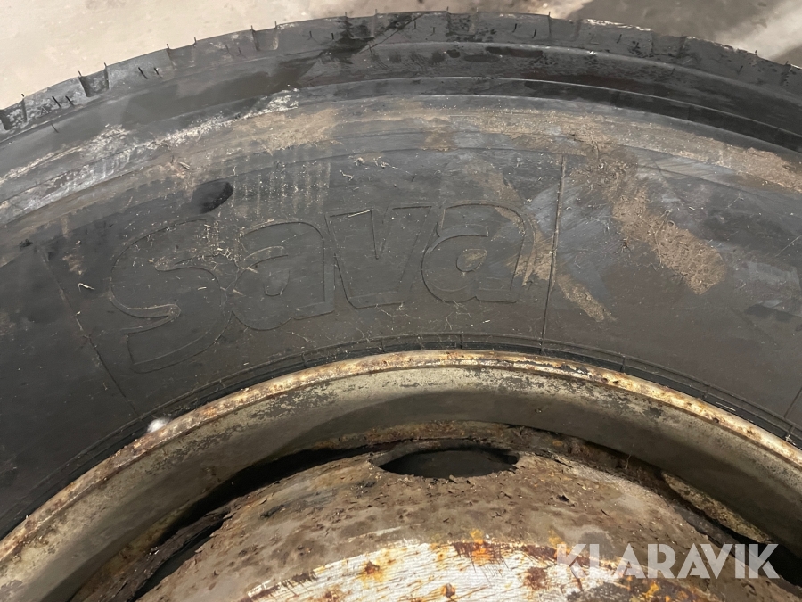Lastbils Ratt Lastbils dæk Sava 315/80R22.5, Randers, Klaravik auktioner