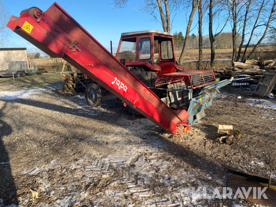 Brændekløver Japa 900 med transportbånd