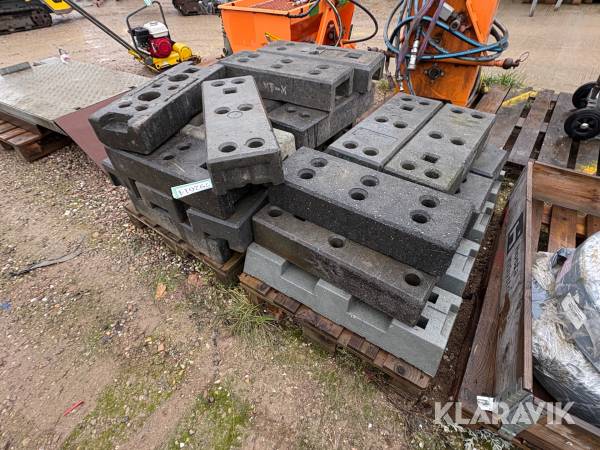 Fødder til byggeplads hegn 2 paller
