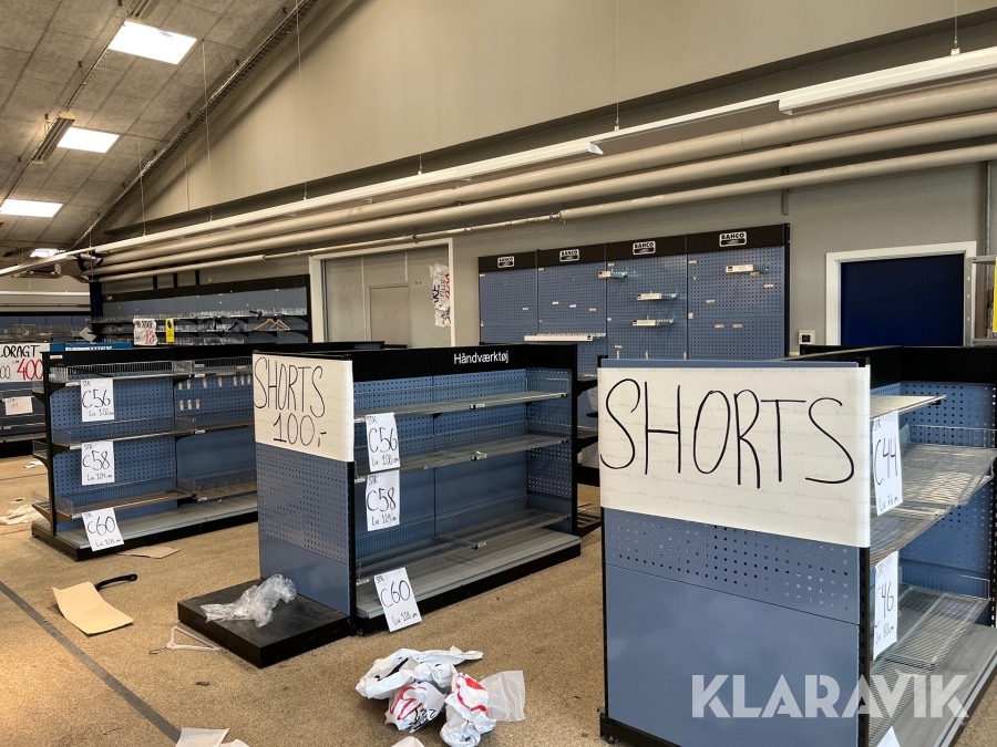 Værksteds/butik inventar