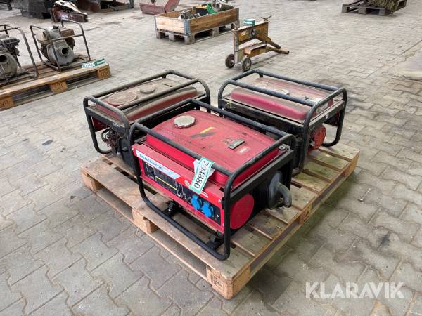 Generator Super Generator, OHV, Power Craft Garden XR 6500 , EC5000EX, pG2500 - 3 enheder