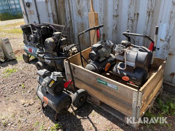 Kompressorer lot 5 styk
