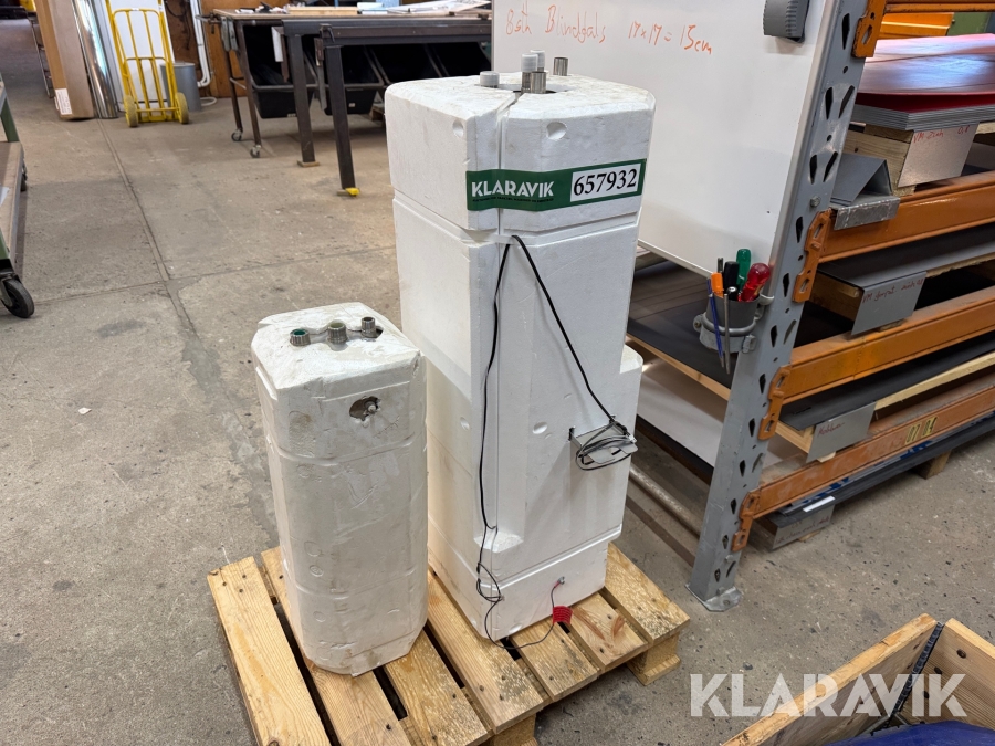 Varmtvandsbeholder til gas