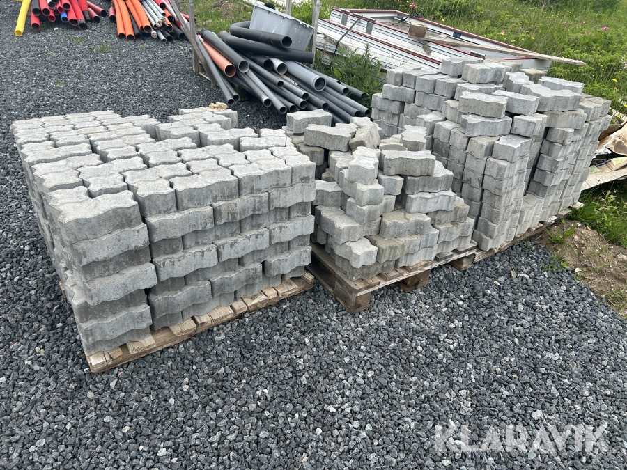 Belægningssten i beton Ca 300 styk