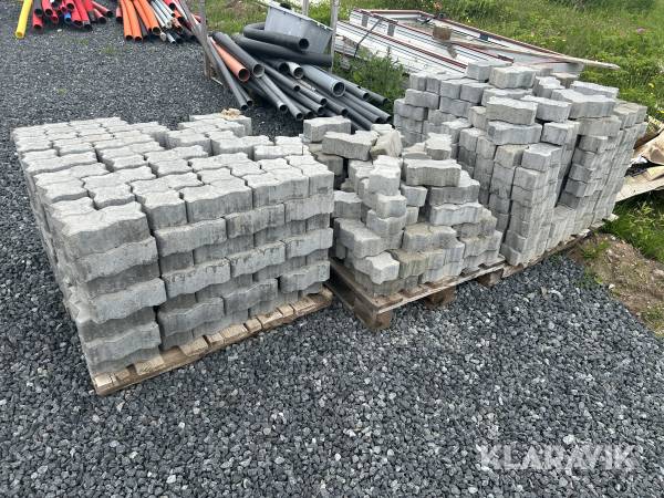 Belægningssten i beton Ca 300 styk