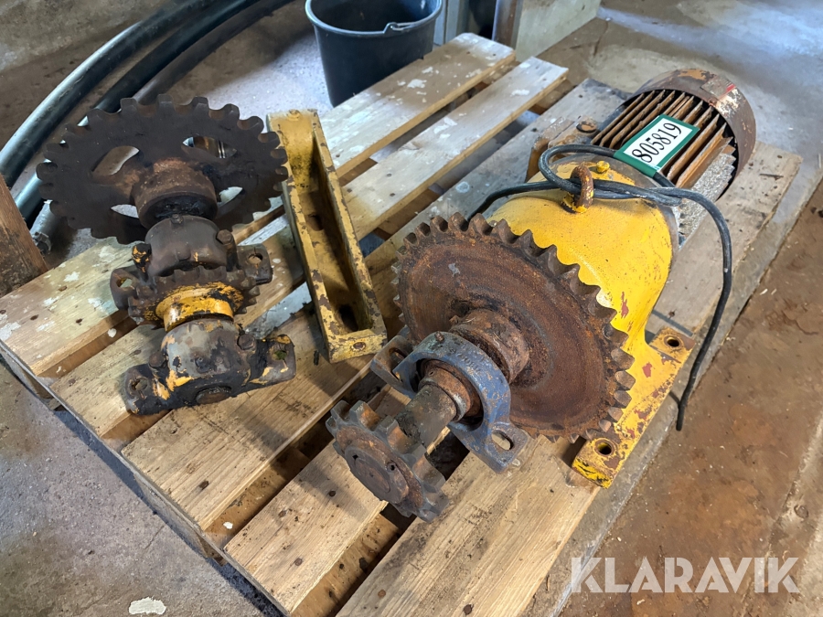Gearmotor fra udmugningsanlæg