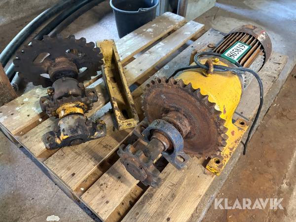 Gearmotor fra udmugningsanlæg