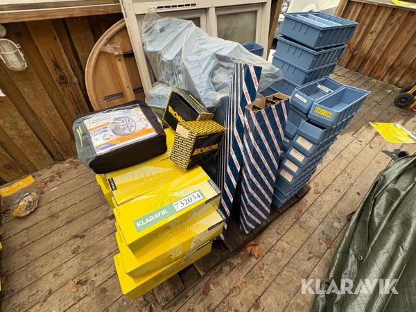 Fjedre, vinduesviskere og kasser - 1 palle