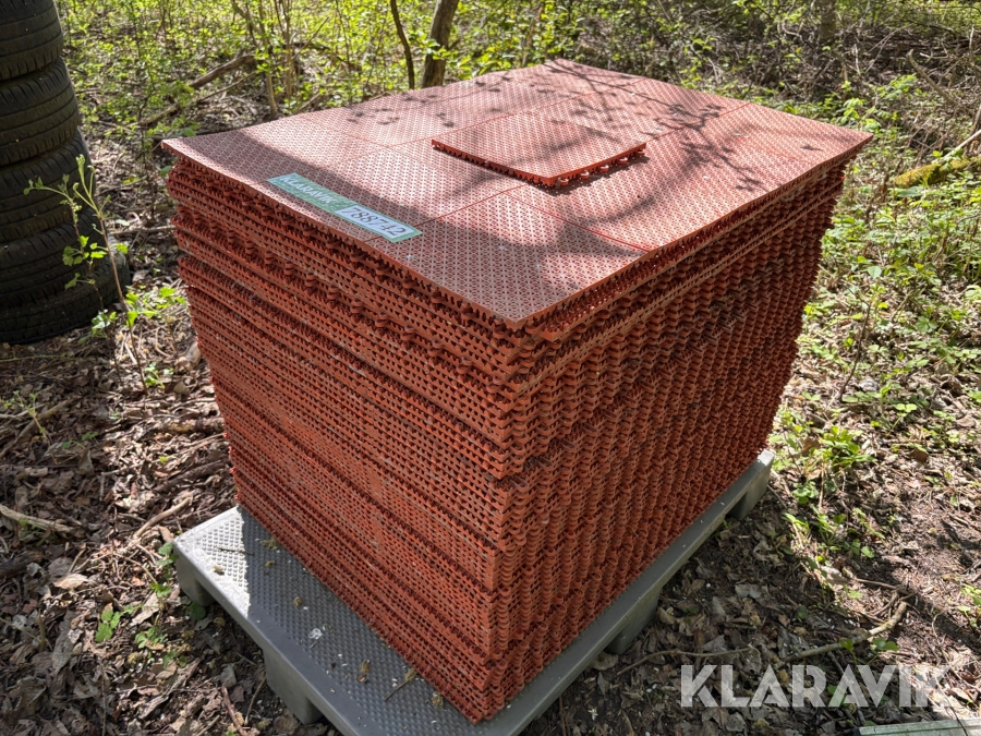Gulvplader i plast - 1 palle