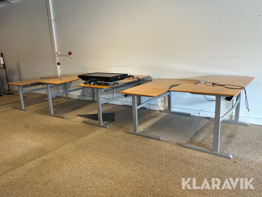 Hæve/sænke bord 5 styk