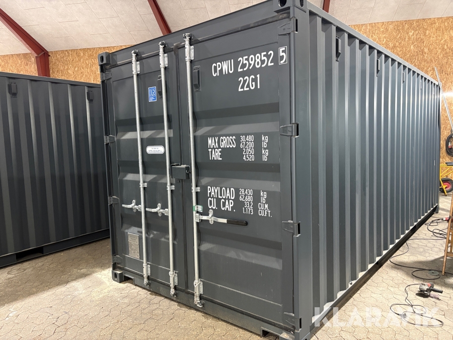 Isoleret container - 20 fod