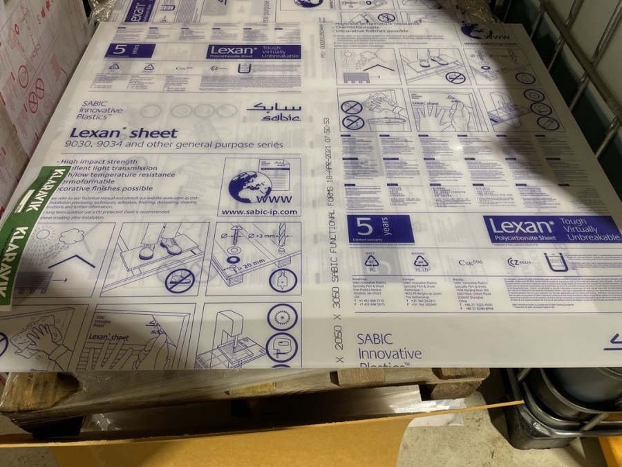  Lexan plader 10stk
