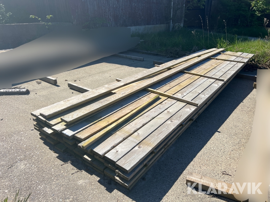 Fuldkantede forskalningsbrædder 25x100 mm Trykimprægneret 40 styk