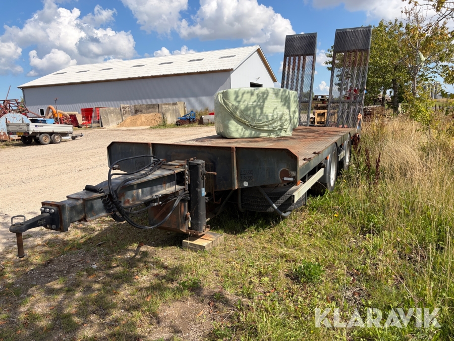 Maskintrailer HFR PE 2X100 2-akslet med hydrauliske ramper