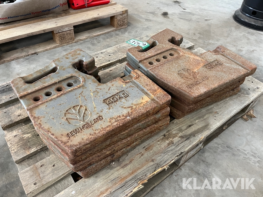 Vægtklodser New Holland 8x40kg 8 styk