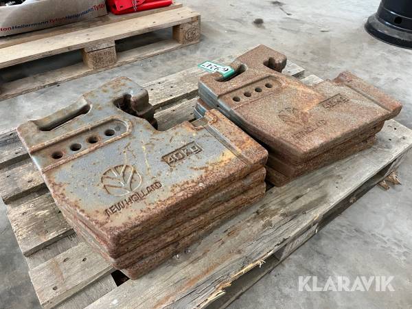 Vægtklodser New Holland 8x40kg 8 styk