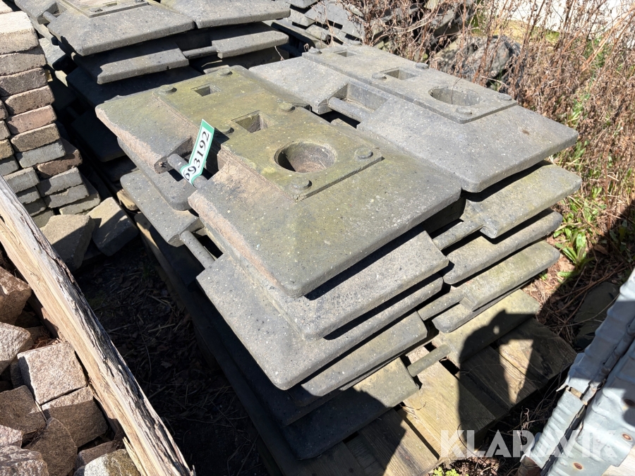 Skiltefødder dobbelt - 24 styk