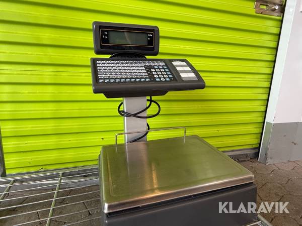 Butiksvægt Dibal 500-SW, med prisberegning og etiketprinter
