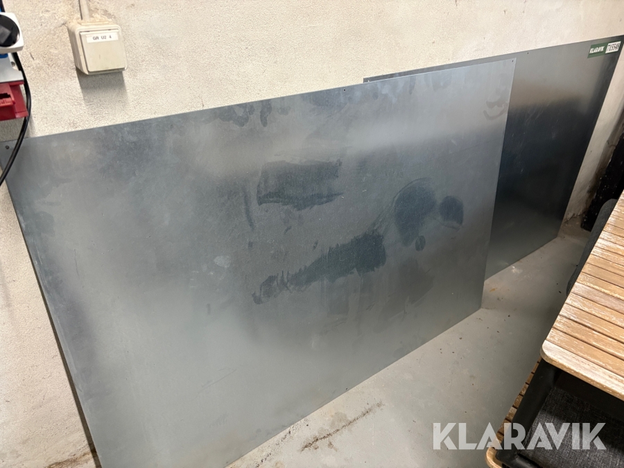 Rustfri plader 2 styk