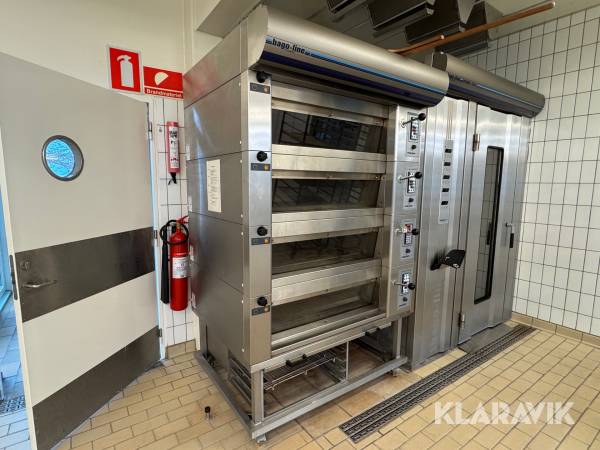 Industri pizzaovn Bago-Line ECO 2/4 på hjul