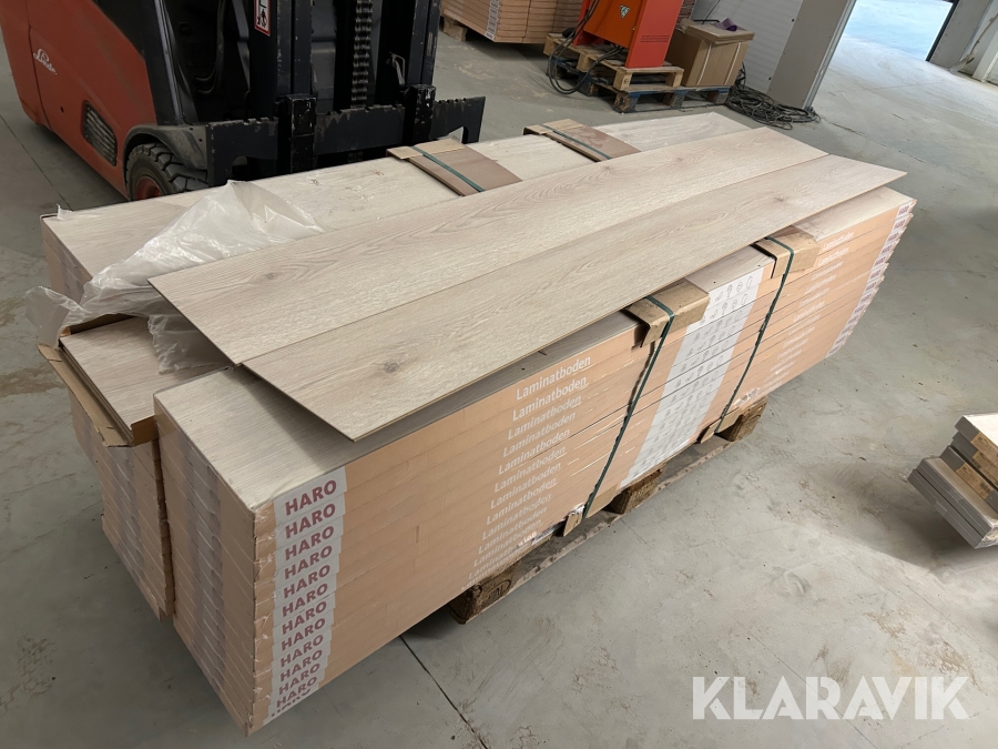 Laminat gulv HARO Tritty 100 / oak contura Stone Grey 101 m2