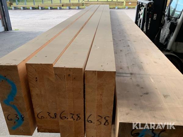 Limtræsbjælker 6 Styk 140 x 433 mm Længde 635 cm