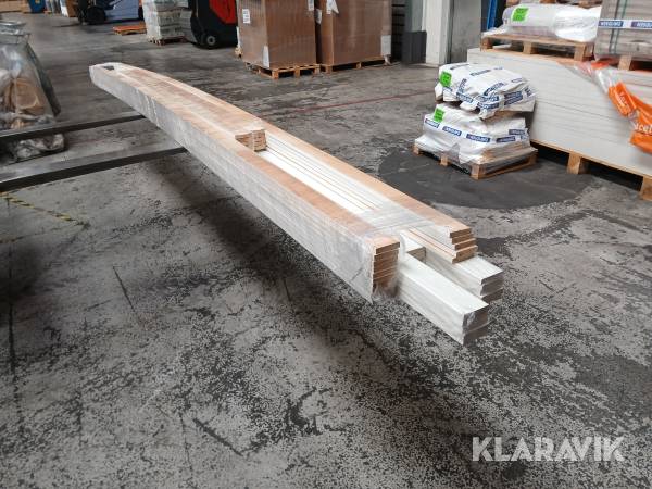 Fodlister/Indfatninger hvidmalet 14x65mm