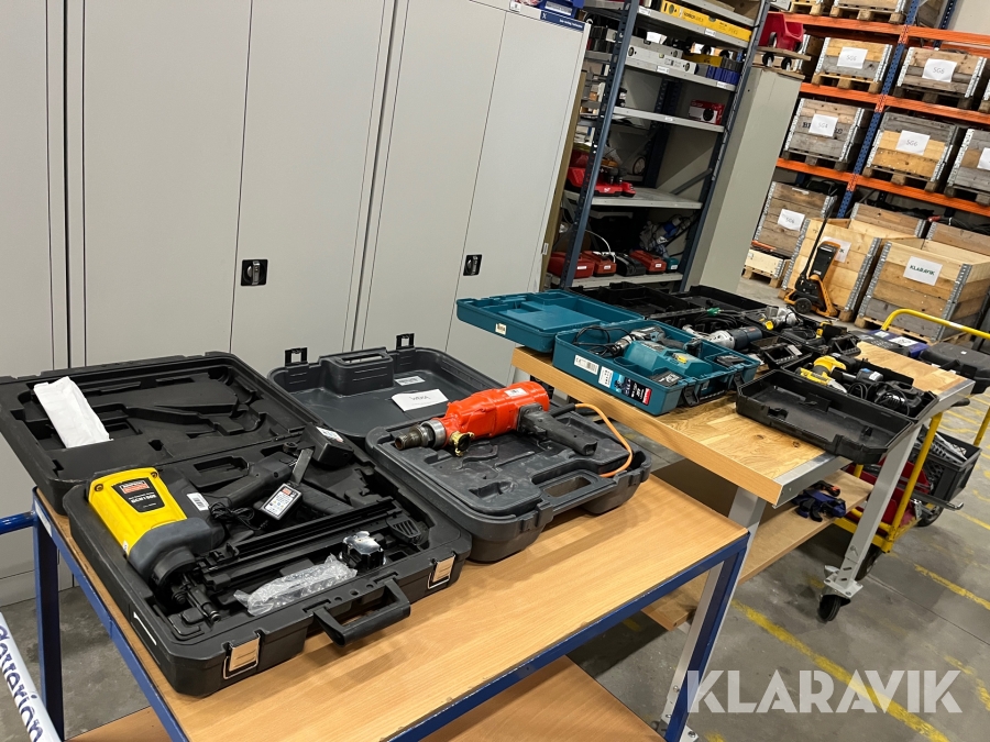 Værktøj luft og el 6 styk