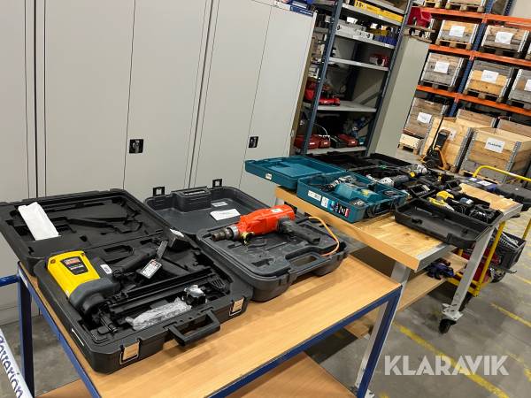 Værktøj luft og el 6 styk