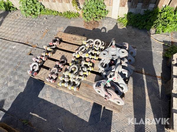 Sjækler og løfteankere 46 styk