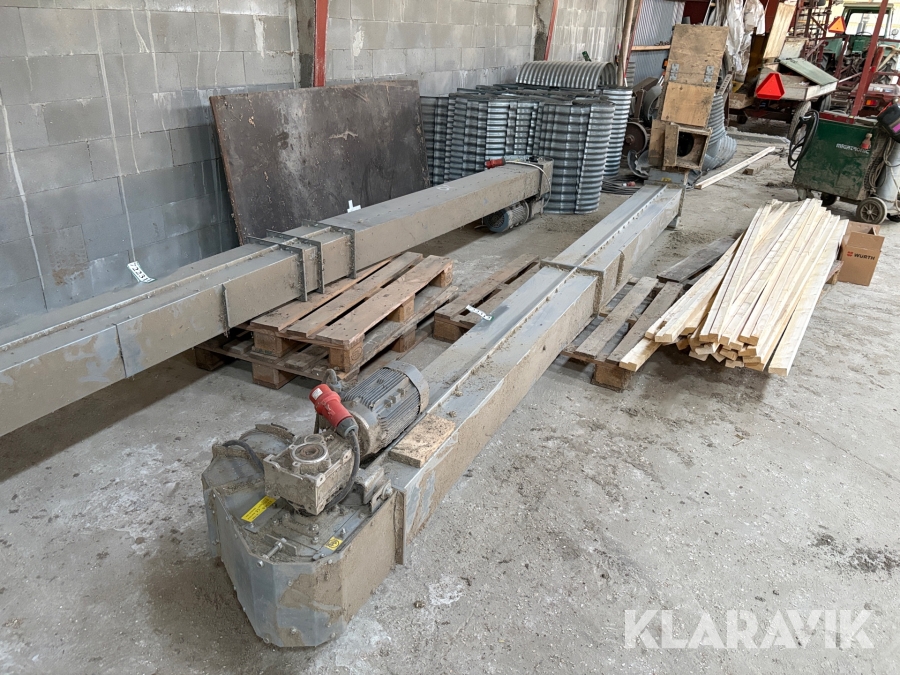 Kornelevator Jema T40-45 - med kornsnegl