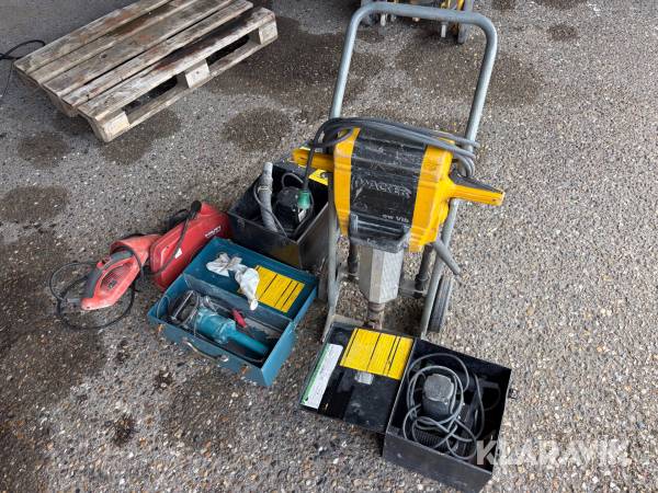 Lot - diamantslibere, kapsav og brydehammer