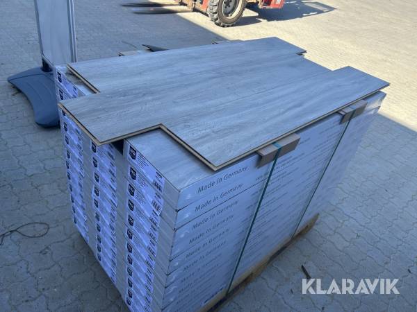 LVT Gulv HQ Bodenwelt Piadesa clever plus 86m2 med underlag