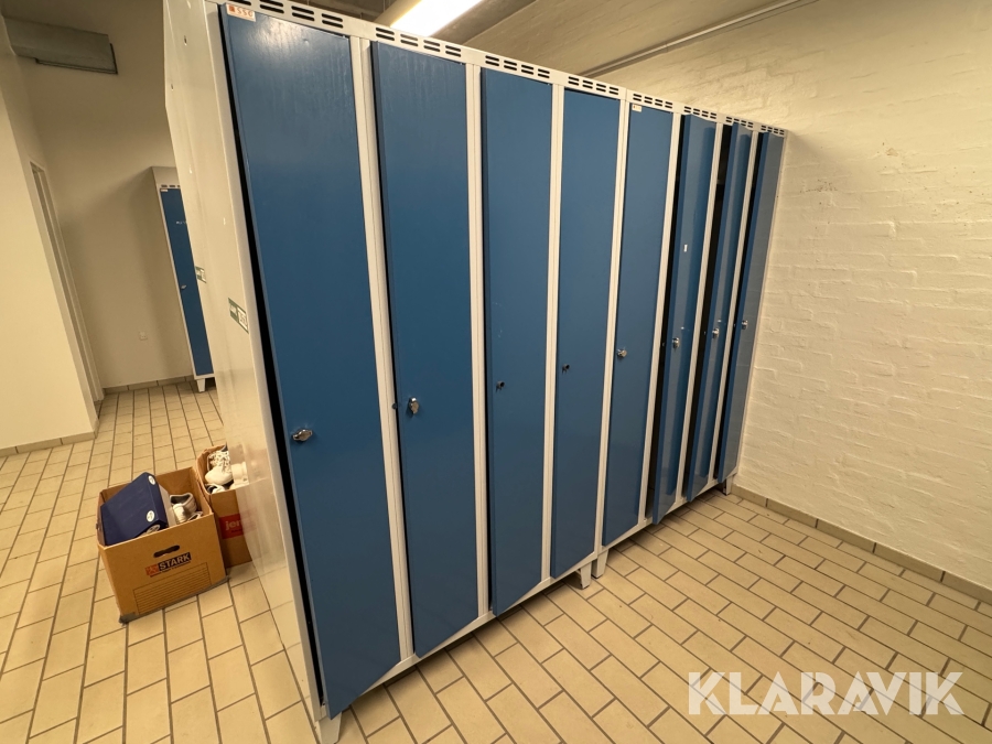Omklædningsskabe 3 sektioner