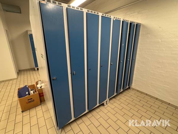 Omklædningsskabe 3 sektioner