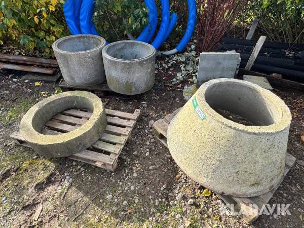 Betonringe Brøndringe 4 styks - 3 paller